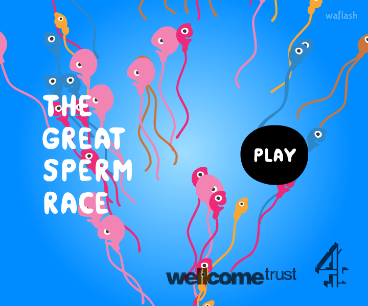 정자 레이싱 (The Great Sperm Race) 게임 화면 1