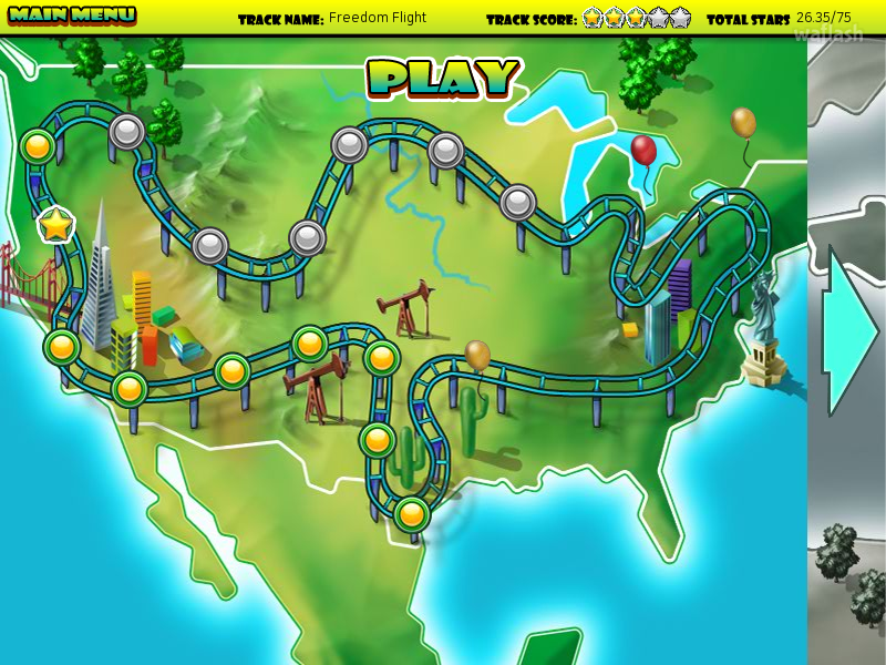 롤러코스터 러시 (Rollercoaster Rush) 게임 화면 2