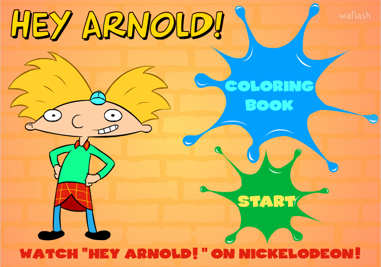 헤이 아놀드! 컬러링 북 (Hey Arnold! Coloring Book) 게임 화면 1