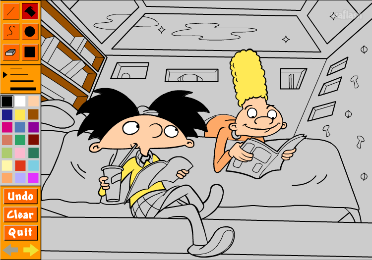 헤이 아놀드! 컬러링 북 (Hey Arnold! Coloring Book) 게임 화면 2