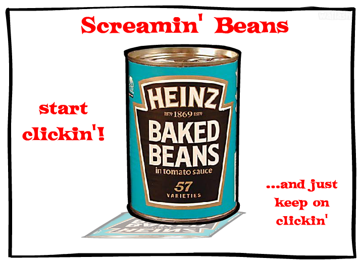 울부짖는 콩 (Screamin' Beans) 게임 화면 1