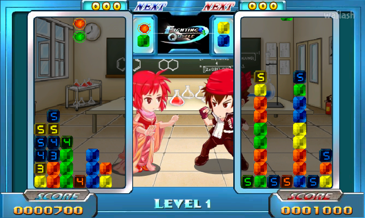 블럭퍼즐 대전게임 Fighting Queele: War of School 게임 화면 3