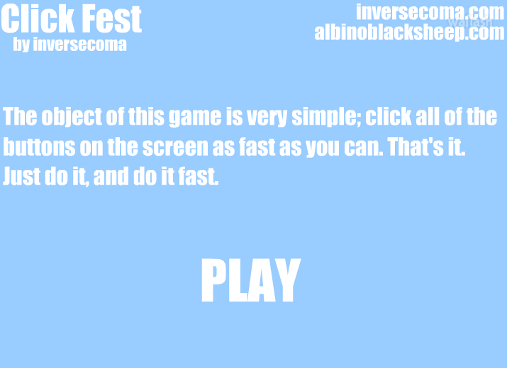 클릭 페스트 (Click Fest) - 타겟팅 연습게임 게임 화면 1