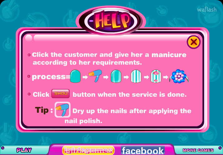 큐티 네일 살롱 (Cutie Nail Salon) 게임 화면 2