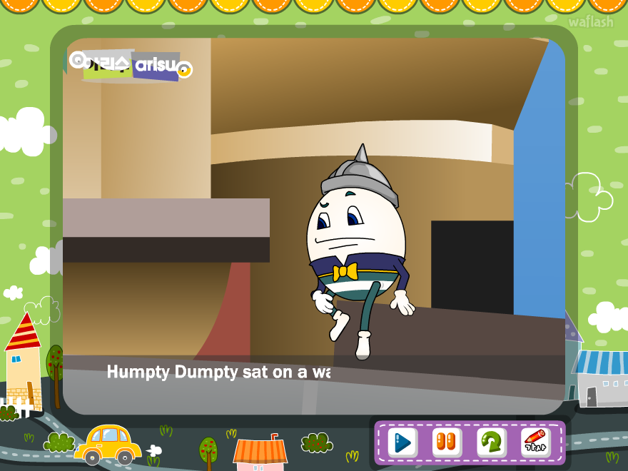 아리수 영어동요 - Humpty Dumpty 게임 화면 1