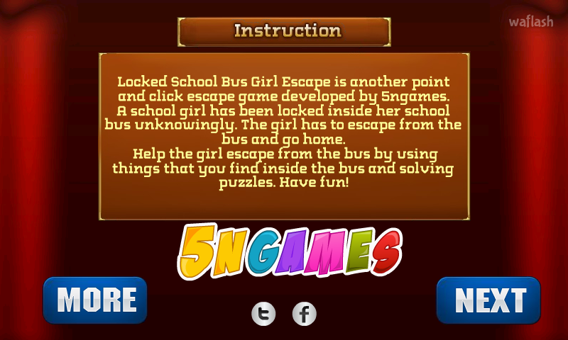 잠긴 스쿨 버스 소녀 탈출 - Locked School Bus Escape 게임 화면 2