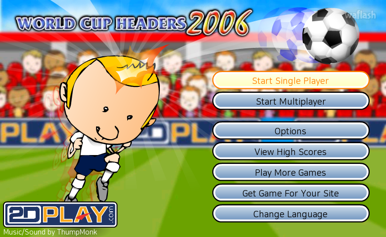 헤딩축구 - 월드컵 헤더 2006 (World Cup Headers 2006) 게임 화면 1
