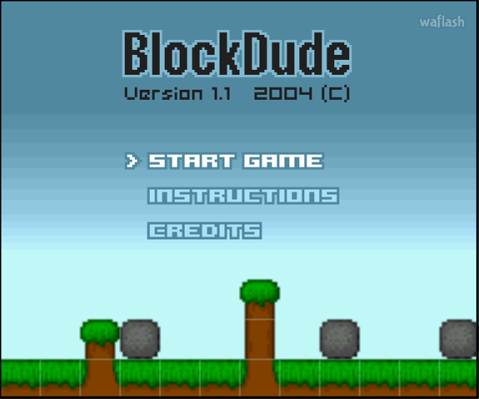 BlockDude 게임 화면 1