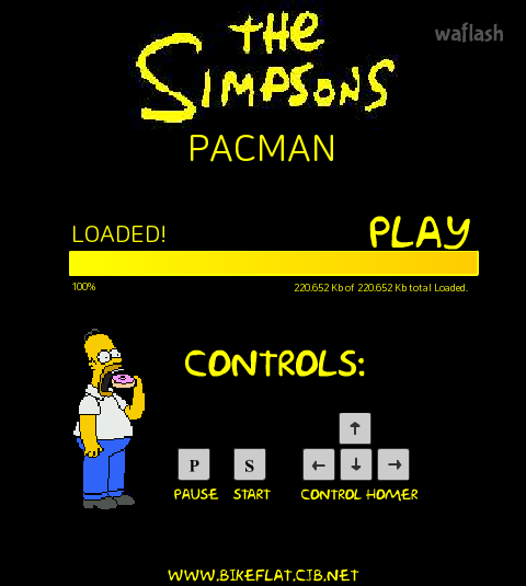 더 심슨 팩맨 (The Simpsons Pacman) 게임 화면 1