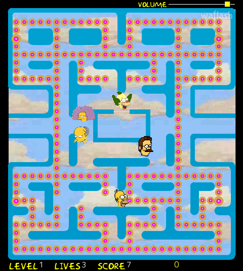 더 심슨 팩맨 (The Simpsons Pacman) 게임 화면 2