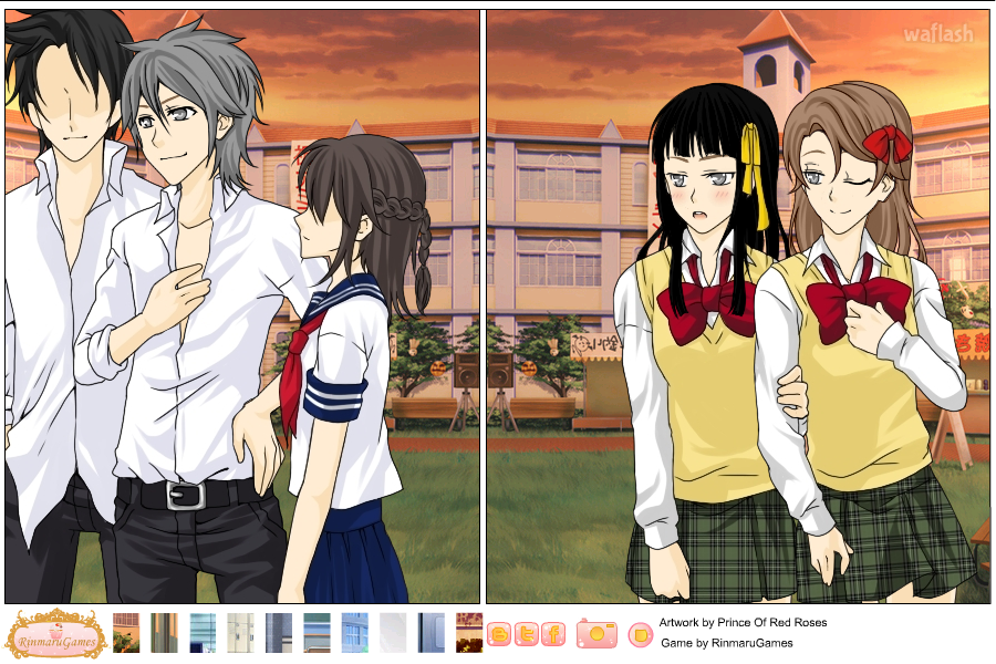 린마루게임즈 - 망가 크리에이터: 스쿨 데이즈 페이지 2 (Manga Creator: School Days page 2) 게임 화면 1