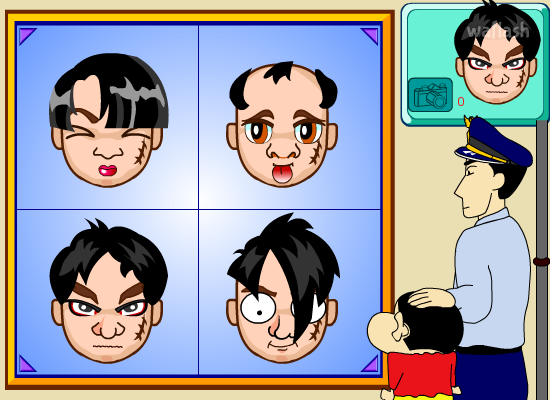 짱구교실 범인을 찾아라 게임 화면 2