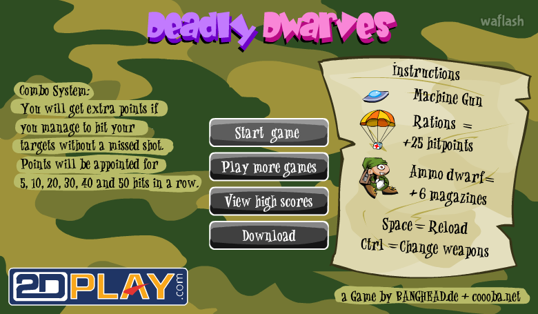 데들리 드워브스 (Deadly Dwarves) 게임 화면 1