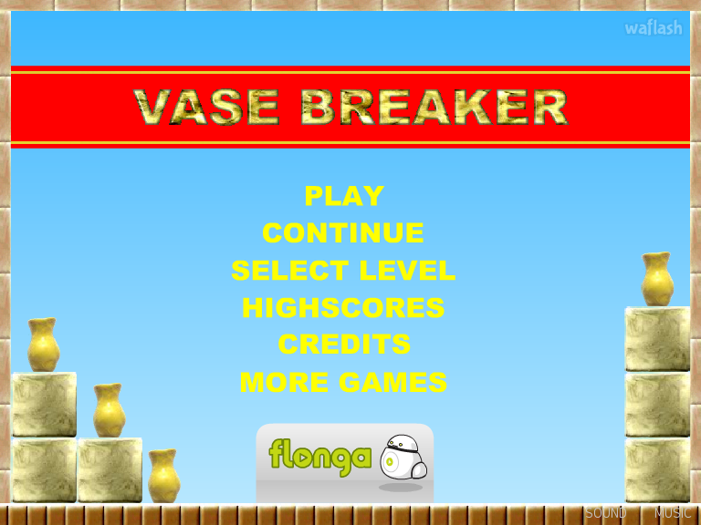 베이스 브레이커 (Vase Breaker) 게임 화면 1