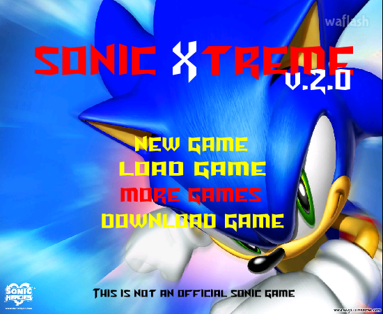 소닉 익스트림 2 (Sonic Xtreme 2) 게임 화면 1