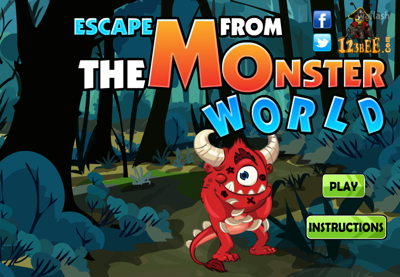 몬스터 월드 탈출 (Escape from the Monster World) 게임 화면 1