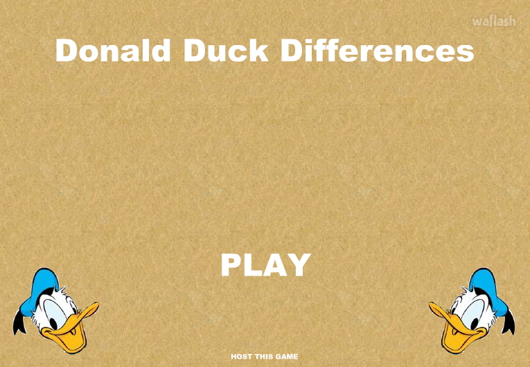 틀린그림찾기 - 도널드 덕 디퍼런스 (Donald Duck Differences) 게임 화면 1