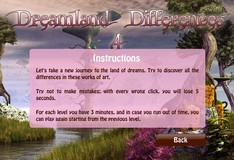 틀린그림찾기 - 드림랜드 디퍼런스 4 (Dreamland Differences 4) 게임 화면 2
