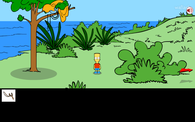 바트 심슨 아일랜드 이스케이프 (Bart Simpson Island Escape) 게임 화면 2