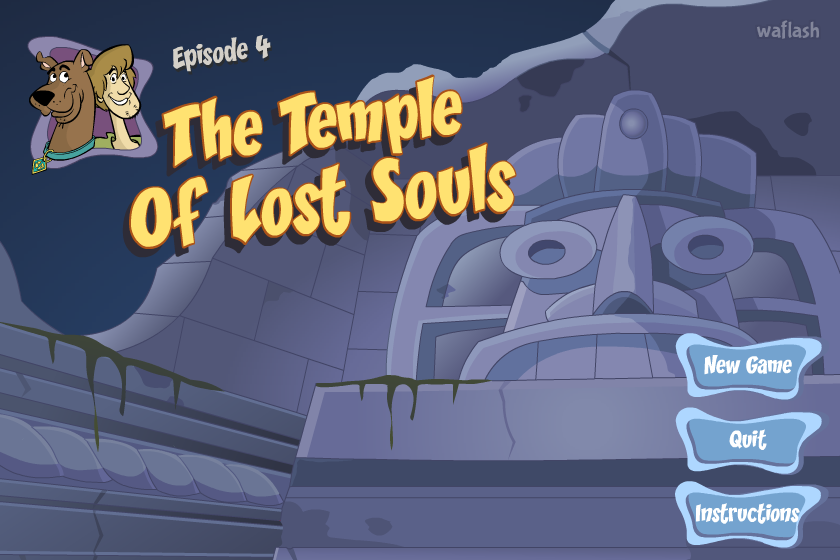 스쿠비 두 Mayan Mayhem 에피소드 4 - 잃어버린 영혼의 사원 (The Temple of Lost Souls) 게임 화면 1
