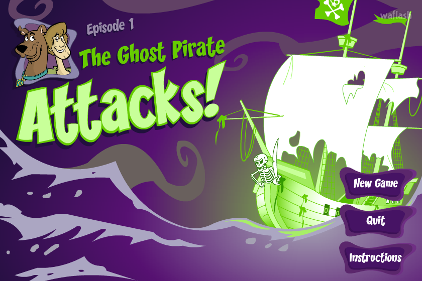 스쿠비 두 에피소드 1 - 유령선의 공격 (The Ghost Pirate Attacks!) 게임 화면 1