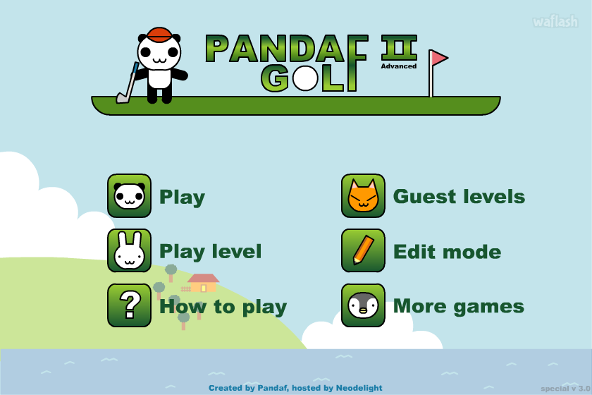 판다 골프 2 (Panda Golf 2) 게임 화면 1