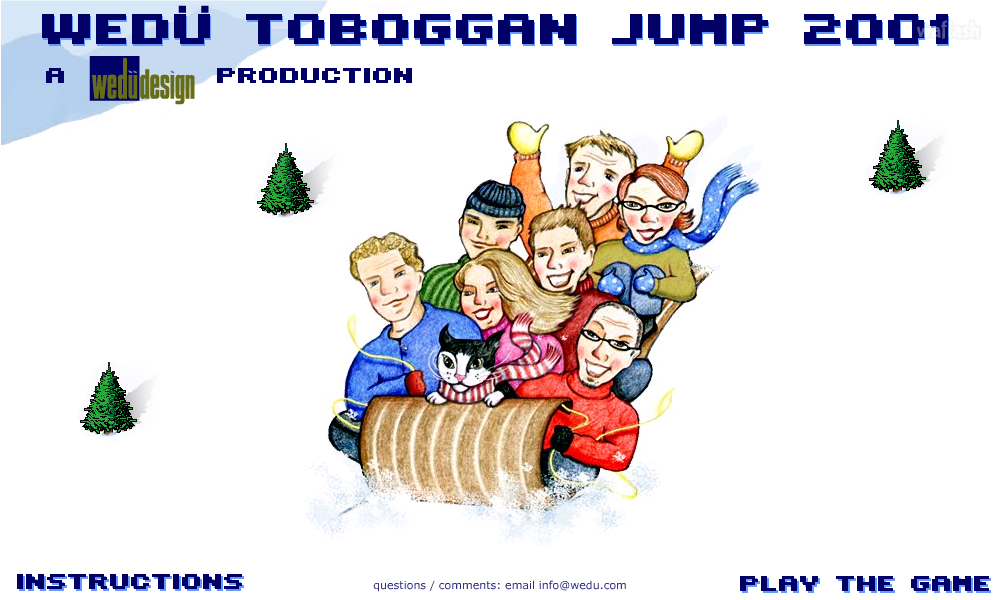 위두 토보갠 점프 2001 (Wedu Toboggan Jump 2001) 게임 화면 1