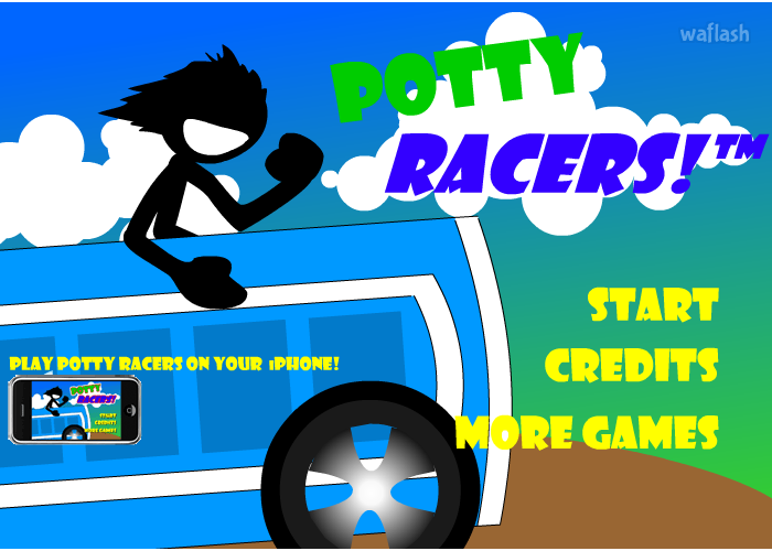 포티레이서 1 (Potty Racers 1) 게임 화면 1