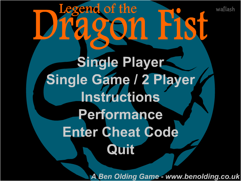 드래곤 피스트 1 (Legend of the Dragon Fist) 게임 화면 1