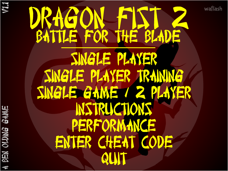 드래곤 피스트 2 (Dragon Fist 2: Battle for the Blade) 게임 화면 1