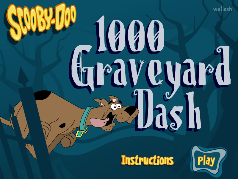 스쿠비 두 무덤 달리기 (Scooby-Doo 1000 Graveyard Dash) 게임 화면 1