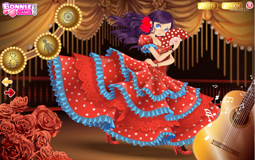리얼 플라멩코 드레스업 (Real Flamenco Dress Up) 게임 화면 1