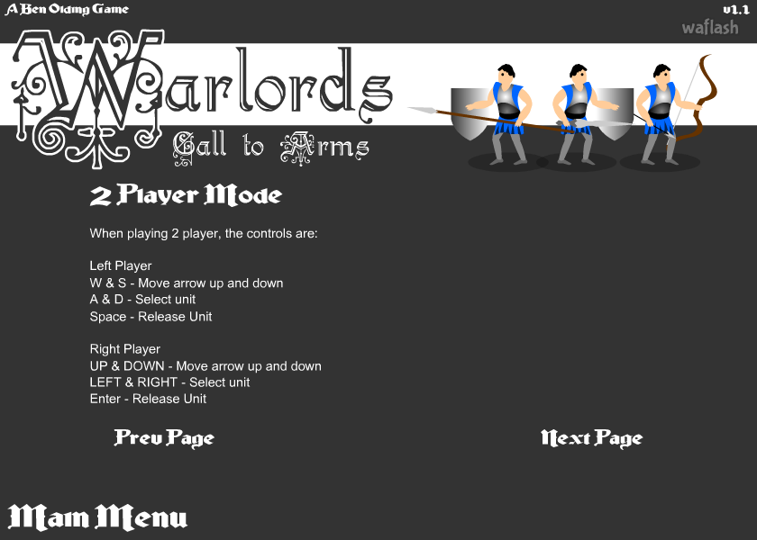 워로드 (Warlords) 게임 화면 4