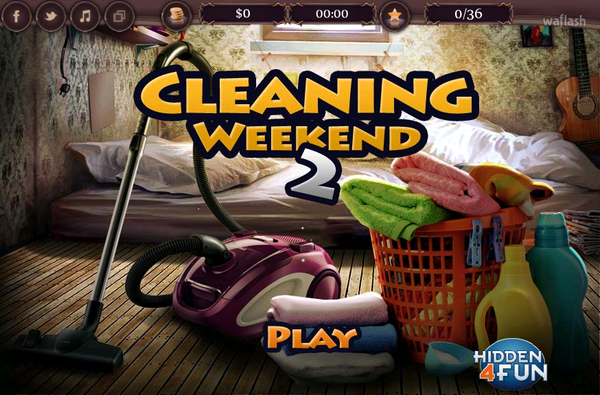 클리닝 위켄드 2 (Cleaning Weekend 2) 게임 화면 1