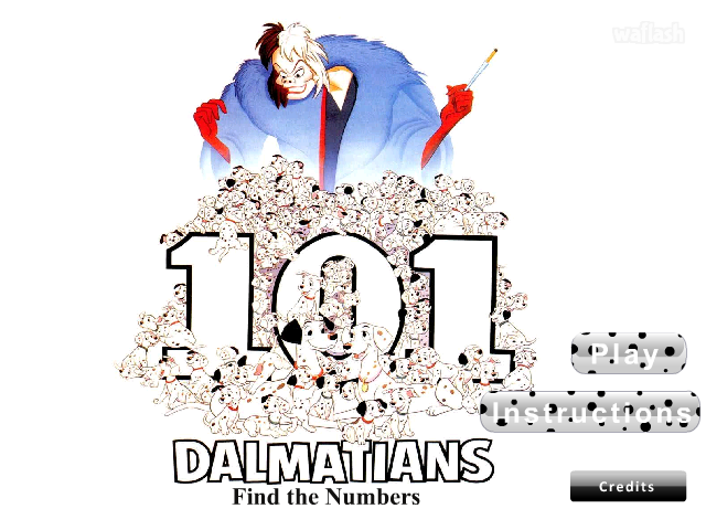 숨은숫자찾기 - 101 달마시안 (101 Dalmatians - Find the Numbers) 게임 화면 1