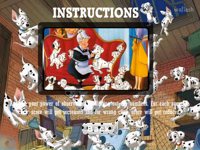 숨은숫자찾기 - 101 달마시안 (101 Dalmatians - Find the Numbers) 게임 화면 2