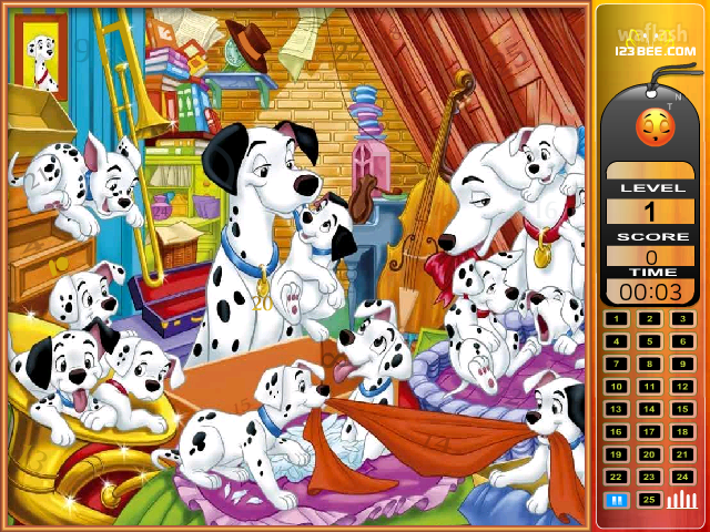 숨은숫자찾기 - 101 달마시안 (101 Dalmatians - Find the Numbers) 게임 화면 3