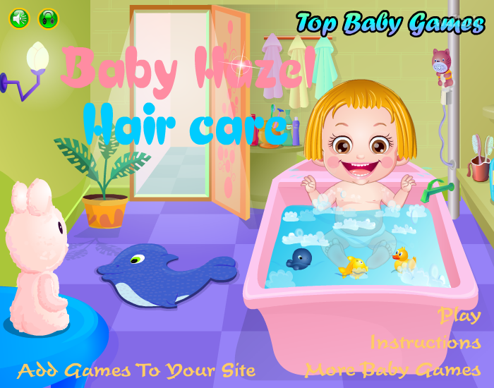 베이비 헤이즐 헤어 케어 (Baby Hazel Hair Care) 게임 화면 1