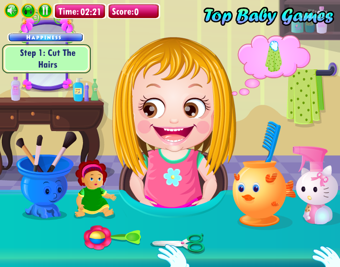 베이비 헤이즐 헤어 케어 (Baby Hazel Hair Care) 게임 화면 3