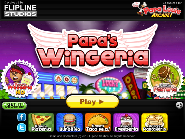 파파스 윙거리아 (Papa's Wingeria) 게임 화면 1