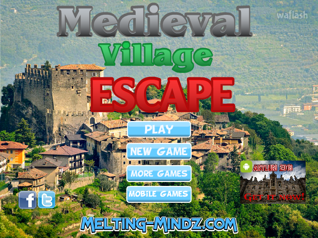 중세 마을 탈출 (Medieval Village Escape) 게임 화면 1