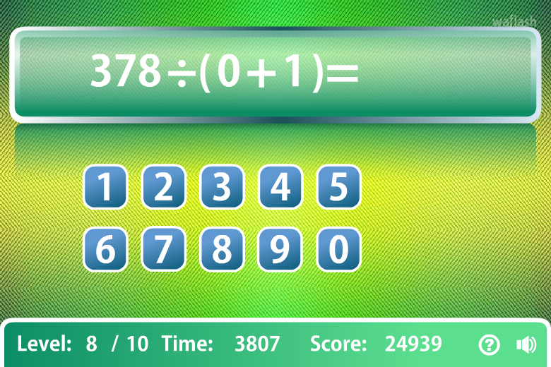 빠른 계산 (Quick Calculate) 게임 화면 2