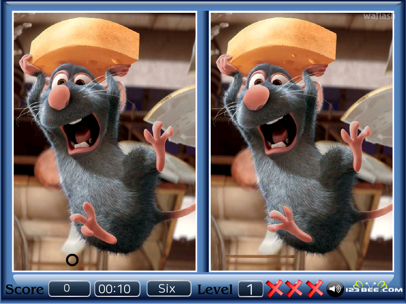 라따뚜이 틀린그림찾기 (Ratatouille - Spot the Difference) 게임 화면 2