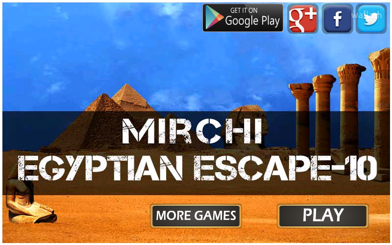 이집트 이스케이프 10 (Mirchi Egyptian Escape 10) 게임 화면 1