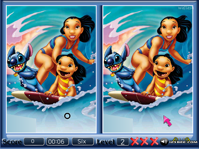 릴로 &amp; 스티치 - 틀린그림찾기 (Lilo &amp; Stitch - Spot the Difference) 게임 화면 2