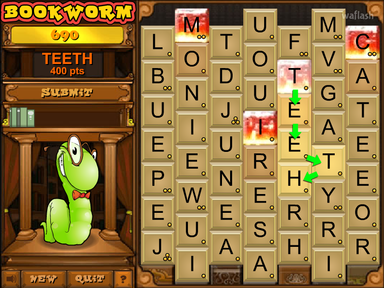 북웜 (BookWorm) 게임 화면 3