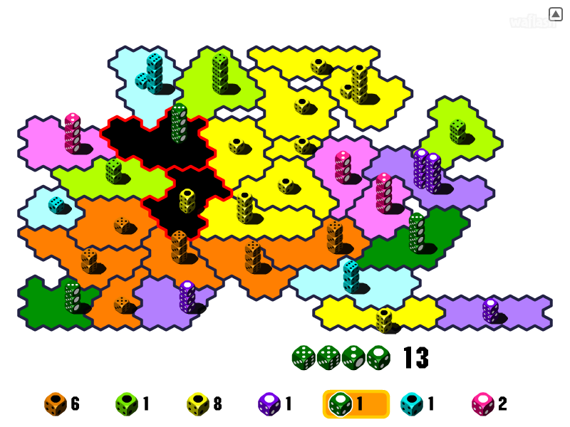 주사위 전쟁 (DICEWARS) - 땅따먹기 게임 화면 2