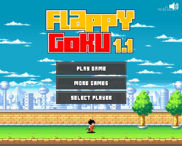 플래피 고쿠 (FLAPPY GOKU 1.1) 게임 화면 1