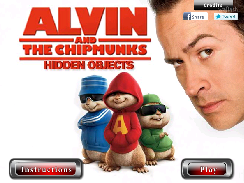 앨빈과 슈퍼밴드 숨은그림찾기 (Alvin and the Chipmunks - Hidden Objects) 게임 화면 1