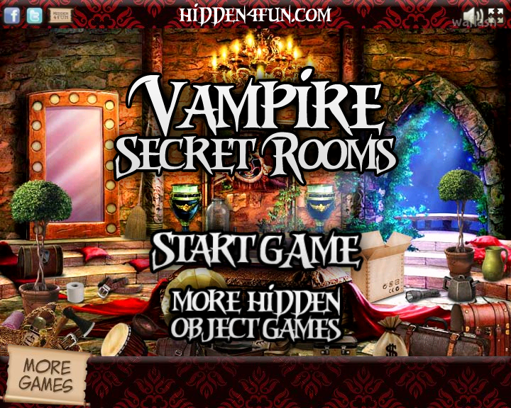 숨은그림찾기 - 뱀파이어 시크릿 룸 (Vampire Secret Rooms) 게임 화면 1